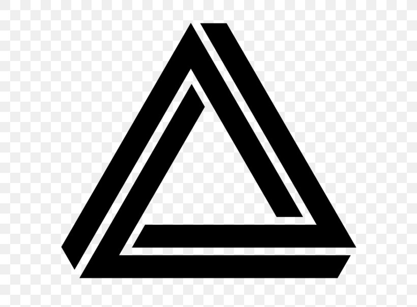 Penrose Triangle Penrose Stairs Penrose Tiling Geometry, PNG, 700x604px, Penrose Triangle, Area, Black, Black And White, Brand Download Free