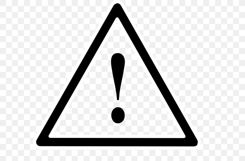 Warning Sign Symbol Clip Art, PNG, 600x537px, Warning Sign, Area, Black And White, Exclamation Mark, Hazard Symbol Download Free