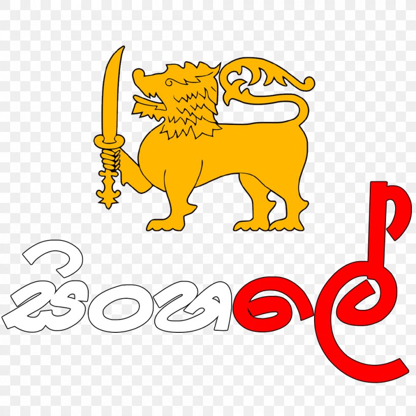 Flag Of Sri Lanka National Symbols Of Sri Lanka Clip Art, PNG, 1000x1000px, Sri Lanka, Area, Art, Artwork, Brand Download Free