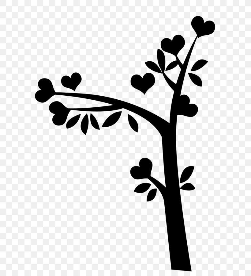 Flower Plant Stem Leaf Clip Art Silhouette, PNG, 600x900px, Flower, Blackandwhite, Botany, Branch, Flowering Plant Download Free