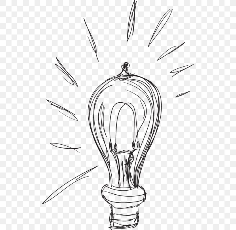 Incandescent Light Bulb Drawing, PNG, 527x800px, Light, Art, Artwork, Black And White, Cartoon Download Free