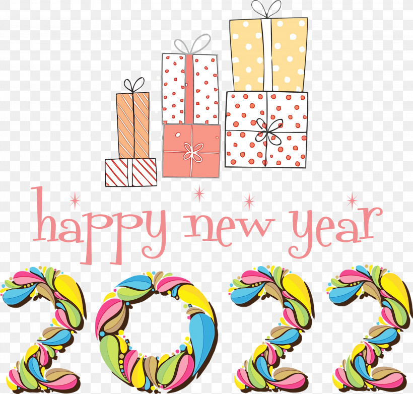 New Year, PNG, 3000x2863px, Happy New Year, Calligraphy, Cartoon, Drawing, Leaf Painting Download Free
