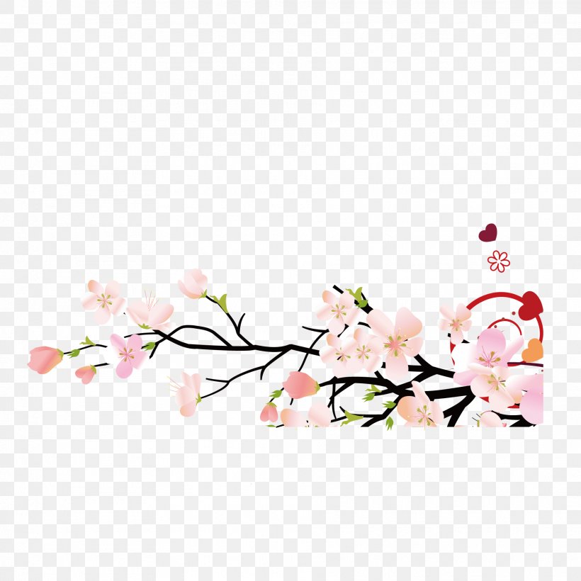 Cherry Blossom Bird-and-flower Painting, PNG, 1875x1875px, Cherry Blossom, Birdandflower Painting, Blossom, Branch, Cerasus Download Free