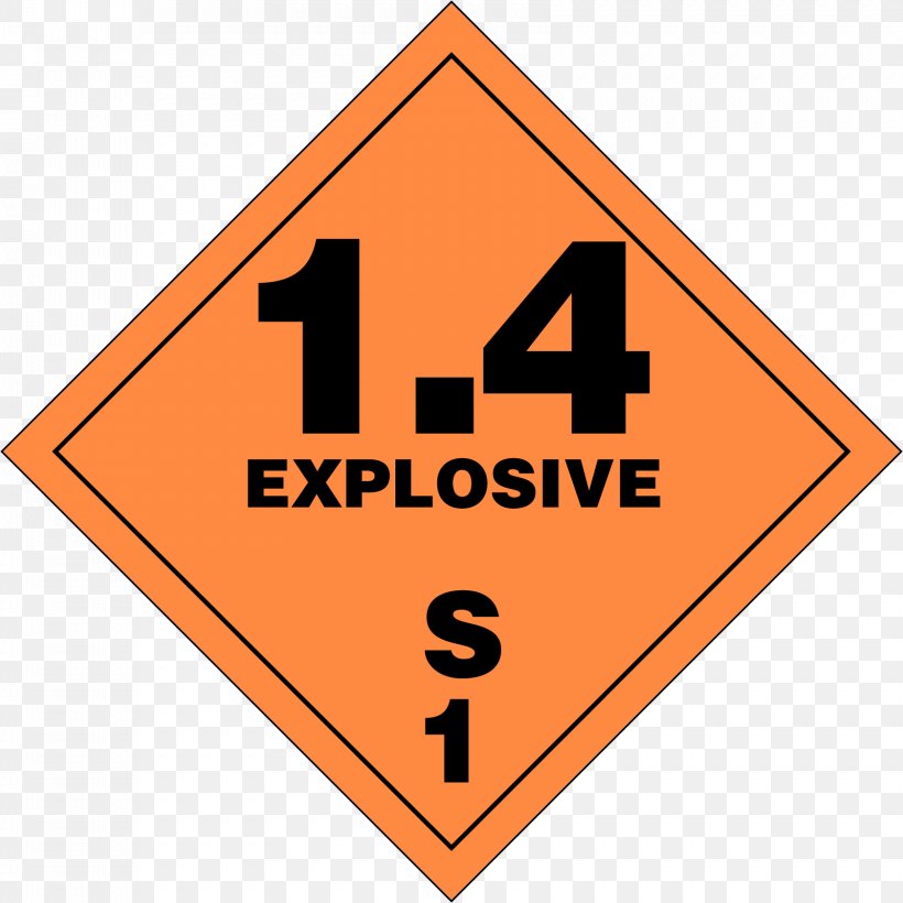 Dangerous Goods Placard Explosive Material Explosion Hazard Symbol, PNG, 1681x1681px, Dangerous Goods, Area, Brand, Chemical Substance, Explosion Download Free
