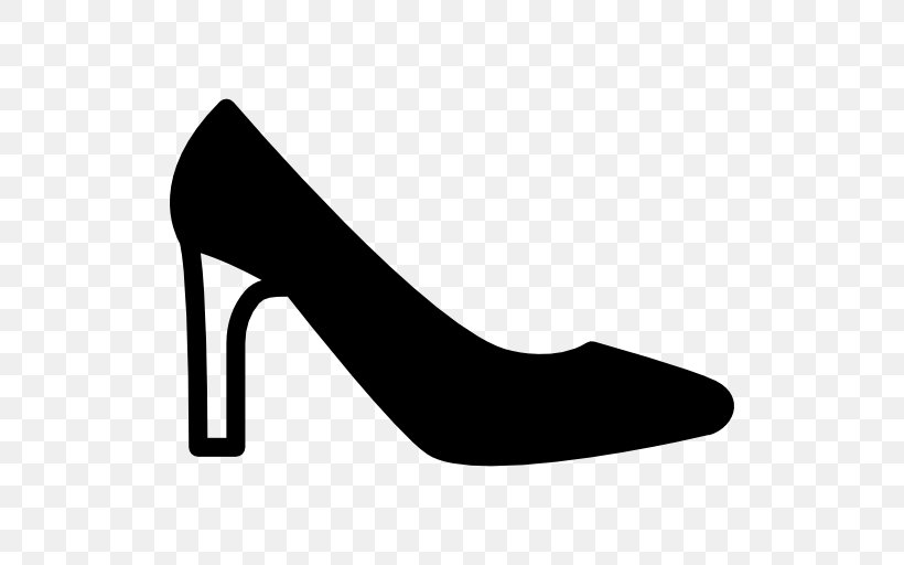 High-heeled Shoe Stiletto Heel Fashion, PNG, 512x512px, Highheeled Shoe, Basic Pump, Black, Black And White, Fashion Download Free