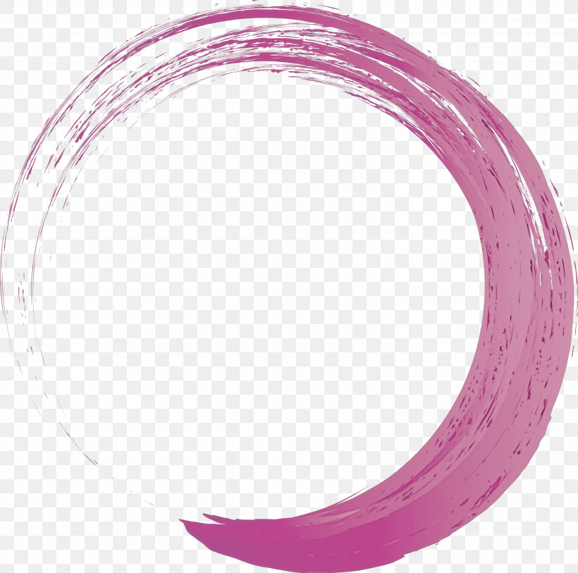 Pink Violet Magenta Purple Material Property, PNG, 3000x2976px, Brush Frame, Bangle, Body Jewelry, Circle, Frame Download Free
