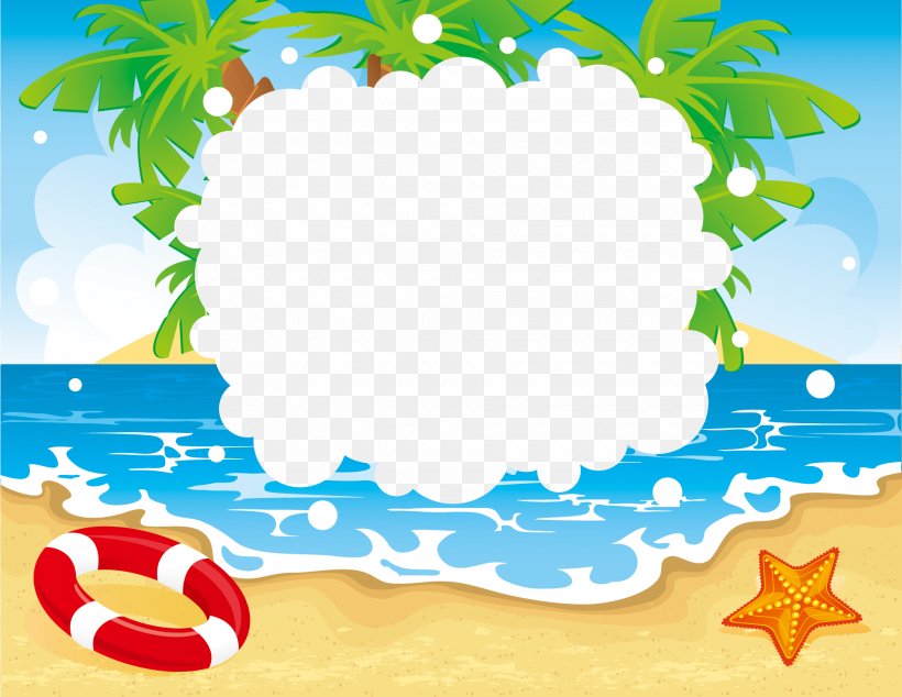 Beach Seaside Resort Summer Vacation Clip Art, PNG, 1940x1500px, Beach, Area, Art, Border, Fictional Character Download Free