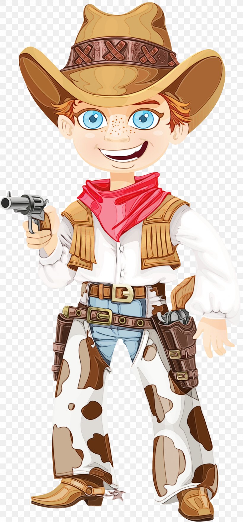 Cartoon Action Figure Gun Cowboy Style, PNG, 1400x3000px, Watercolor, Action Figure, Cartoon, Cowboy, Gun Download Free