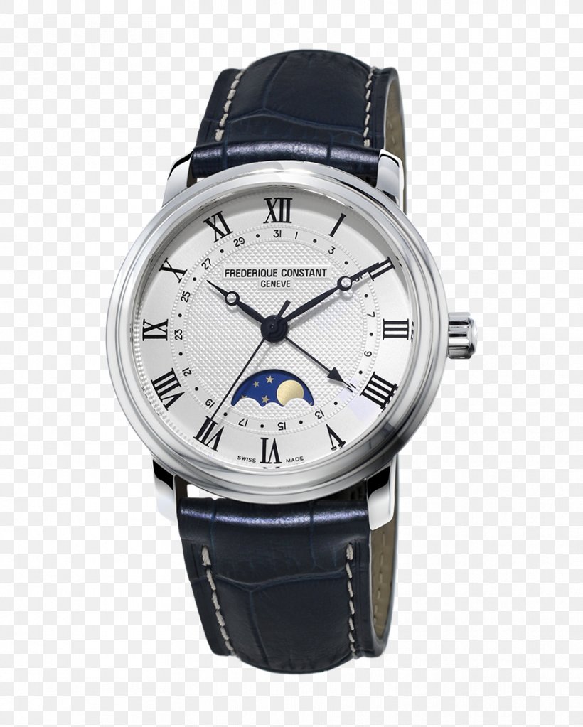 Frédérique Constant Frederique Constant Men's Classics Auto Moonphase Watch Frederique Constant Slimline Moonphase FREDERIQUE Constant Classic Moonphase, PNG, 881x1100px, Frederique Constant, Analog Watch, Automatic Watch, Brand, Clock Download Free