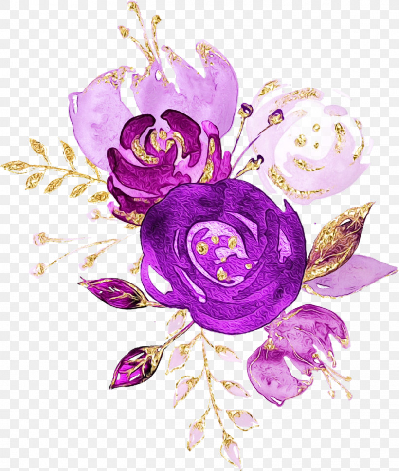 Rose, PNG, 1509x1780px, Watercolor, Cut Flowers, Flower, Magenta, Paint Download Free