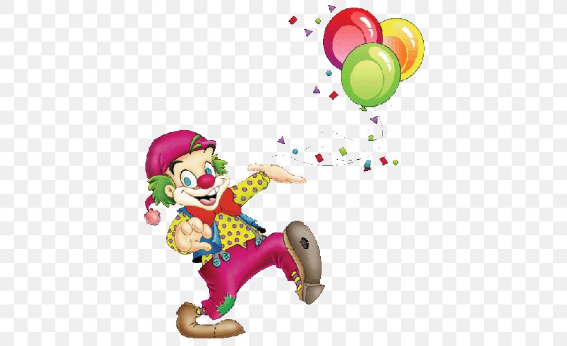 Clown Animation Circus Drawing, PNG, 500x500px, Clown, Animation, Baby Toys, Balloon, Birthday Download Free