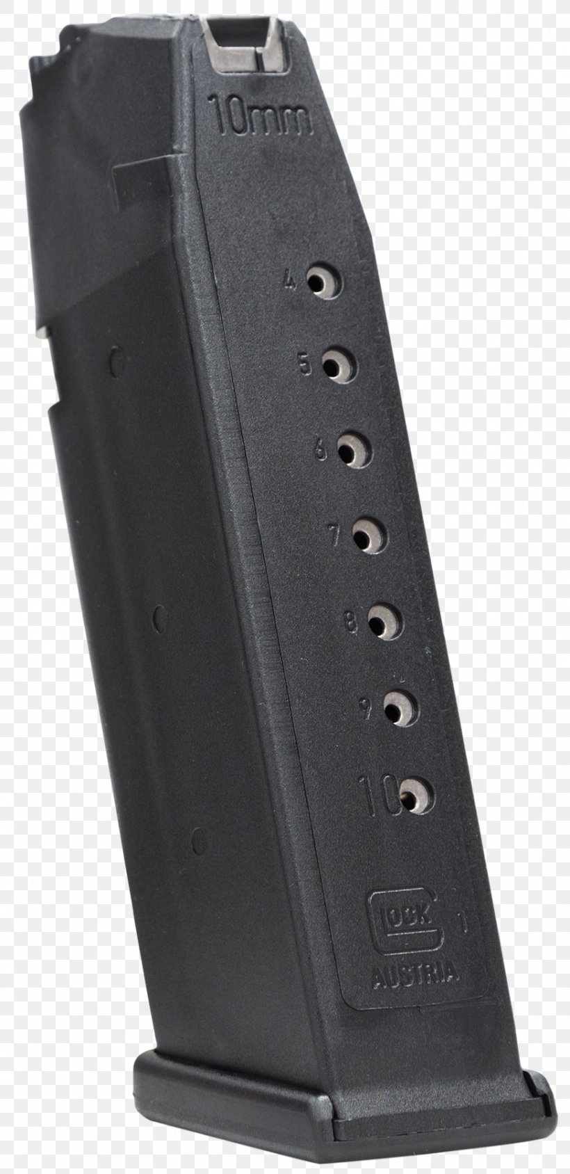 Glock 20 Magazine 9×19mm Parabellum Glock 26, PNG, 874x1800px, 10mm Auto, 40 Sw, 919mm Parabellum, Glock, Beretta Download Free