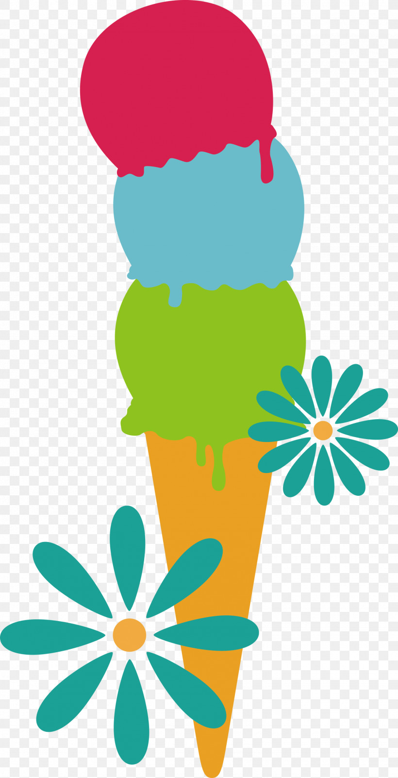Ice Cream, PNG, 1535x3000px, Ice Cream, Behavior, Flower, Green, Human Download Free