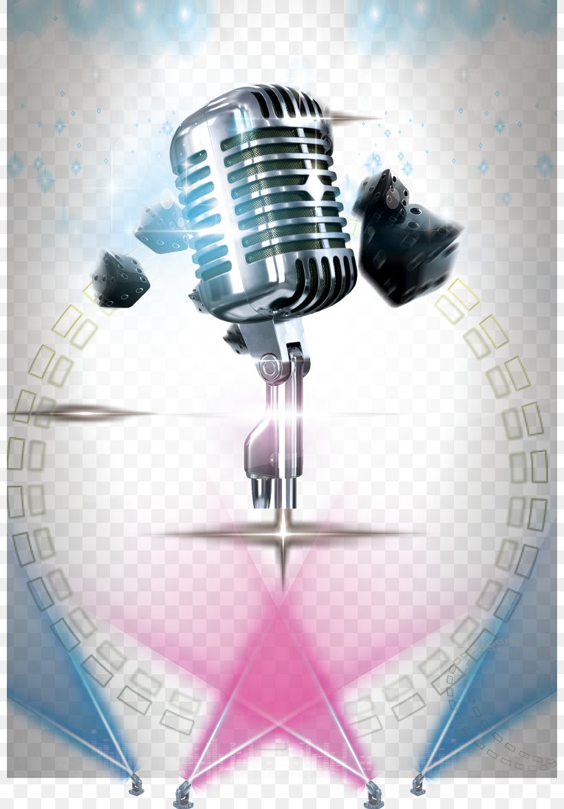 Microphone Poster Stage, PNG, 800x1176px, Watercolor, Cartoon, Flower, Frame, Heart Download Free