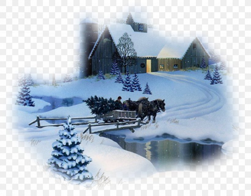 Winter Christmas Desktop Wallpaper New Year Holiday, PNG, 980x766px, Winter, Arctic, Christmas, Christmas Lights, Cottage Download Free