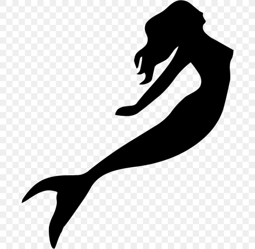 Mermaid Silhouette Clip Art, PNG, 800x800px, Mermaid, Ariel, Art, Black, Black And White Download Free