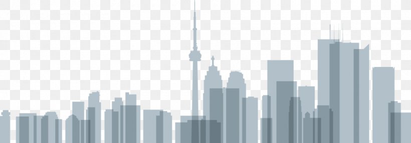 CN Tower Skyline Silhouette, PNG, 960x335px, Cn Tower, Building, Cartoon, City, Daytime Download Free