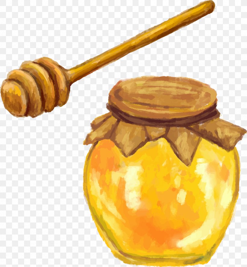 Honey Bee Nectar, PNG, 1739x1884px, Honey, Cartoon, Cuisine, Dish, Food Download Free