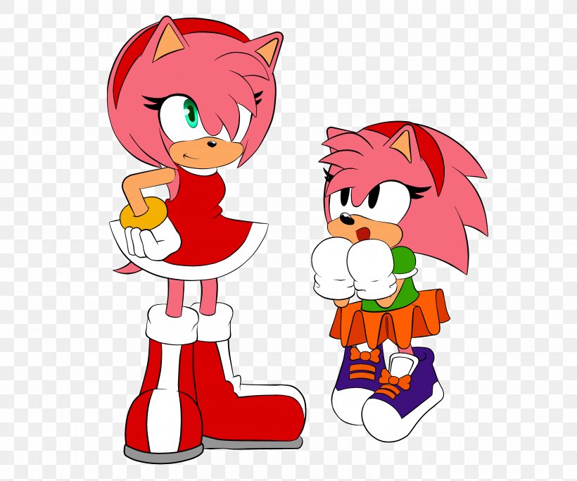 Amy Rose Doctor Eggman Knuckles The Echidna Sonic Unleashed Sonic & Knuckles, PNG, 6000x5000px, Watercolor, Cartoon, Flower, Frame, Heart Download Free