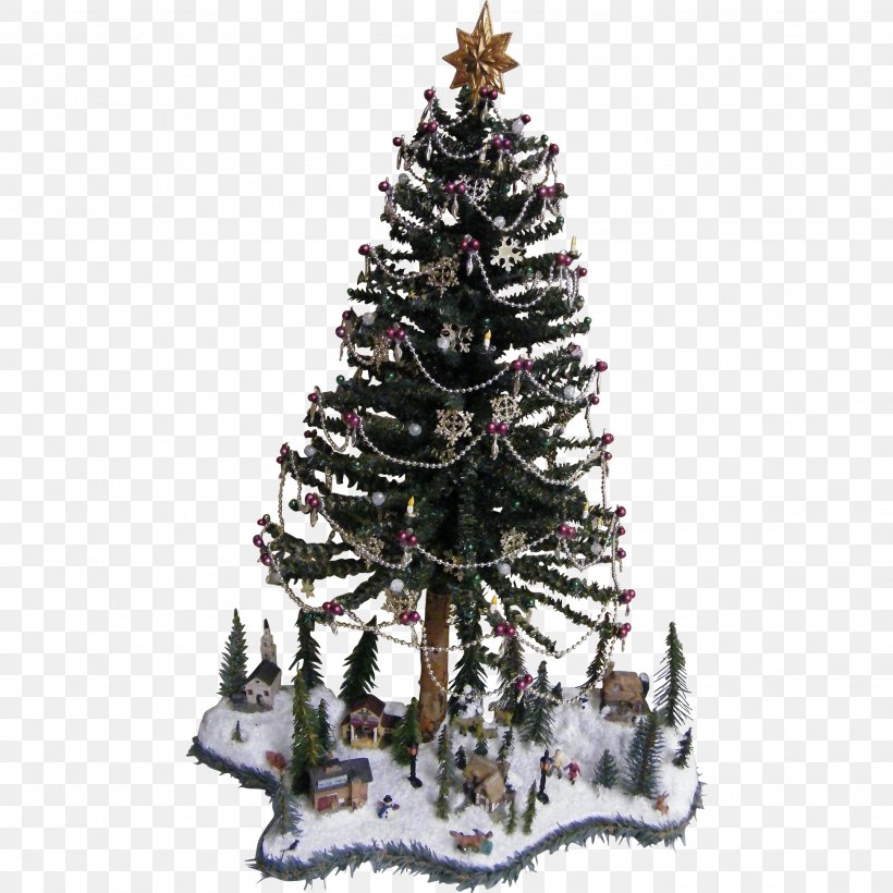 Christmas Tree Christmas Village Christmas Decoration, PNG, 1945x1945px, Christmas Tree, Art, Christmas, Christmas Decoration, Christmas Ornament Download Free