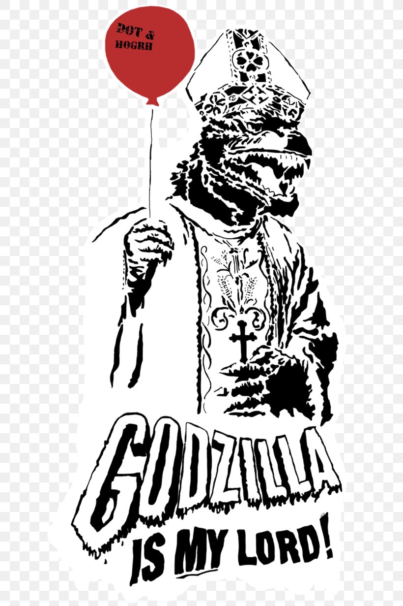 Godzilla Stencil Graphic Design Art, PNG, 649x1231px, Godzilla, Art, Artwork, Black And White, Cartoon Download Free
