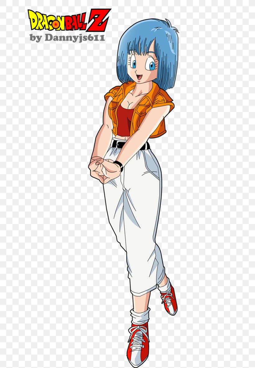 Bulma Goku Cell Videl Trunks, PNG, 675x1183px, Watercolor, Cartoon, Flower, Frame, Heart Download Free