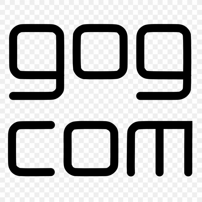 GOG.com Font, PNG, 1600x1600px, Gogcom, Abmeldung, Area, Black And White, Brand Download Free