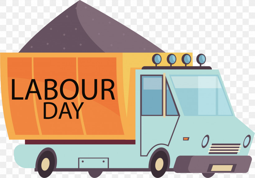 Labour Day May Day, PNG, 2641x1845px, Labour Day, Car, Cartoon, Commerce, Commercial Vehicle Download Free