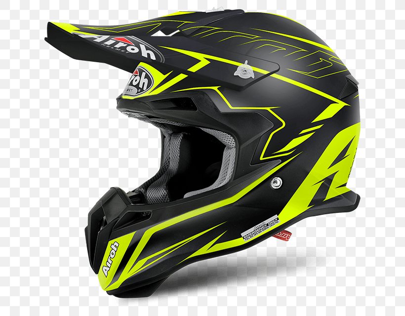 Motorcycle Helmets AIROH The Terminator Motocross, PNG, 640x640px, Motorcycle Helmets, Airoh, Automotive Design, Bicycle Clothing, Bicycle Helmet Download Free