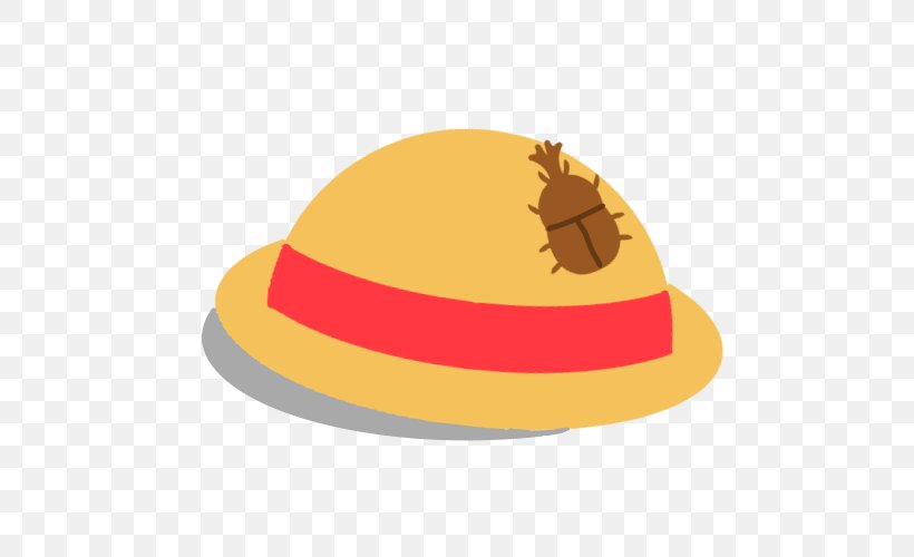 Straw Hat Illustration Ribbon, PNG, 500x500px, Hat, Headgear, Japanese Rhinoceros Beetle, Orange, Personal Protective Equipment Download Free