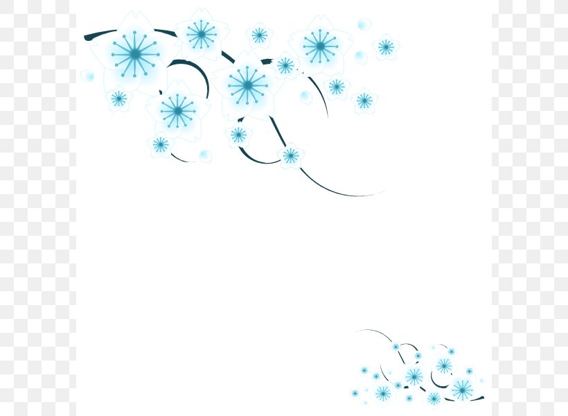Flower Floral Design Clip Art, PNG, 600x600px, Flower, Aqua, Art, Azure, Blue Download Free