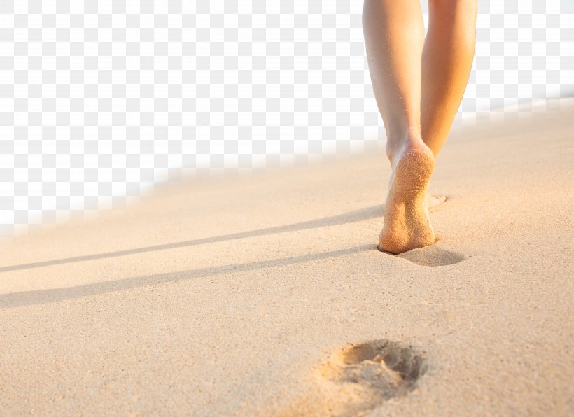 Footprint Beach Sand Sole, PNG, 4519x3287px, Watercolor, Cartoon, Flower, Frame, Heart Download Free