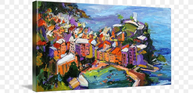 Oil Painting Vernazza Gallery Wrap Canvas, PNG, 650x396px, Painting, Acrylic Paint, Art, Art Museum, Artwork Download Free
