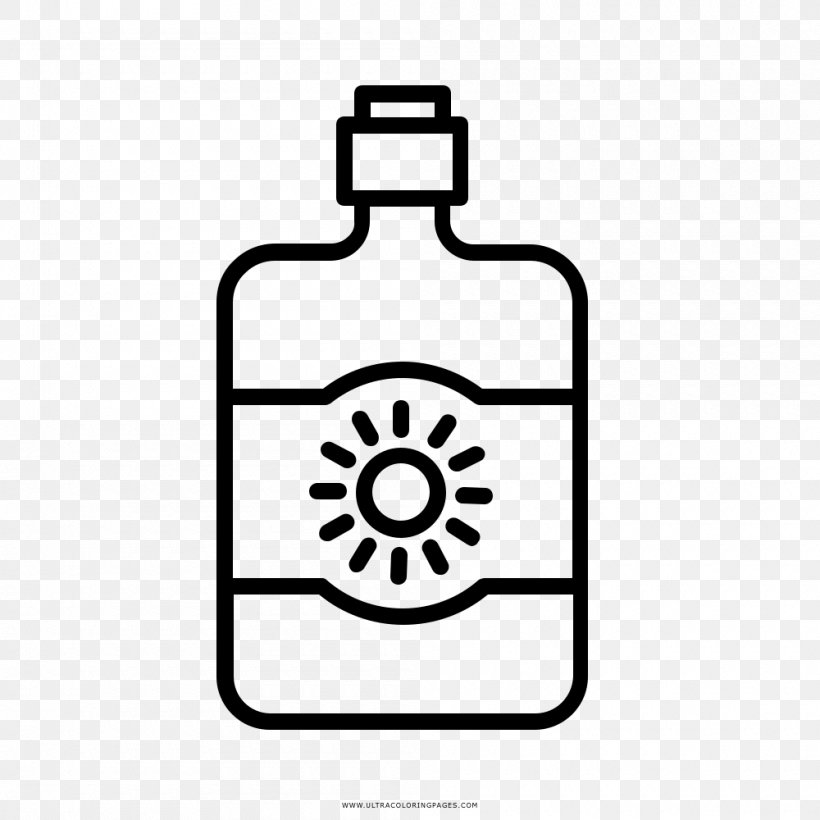 Sunscreen Coloring Book Drawing, PNG, 1000x1000px, Sunscreen, Ausmalbild, Black And White, Color, Coloring Book Download Free