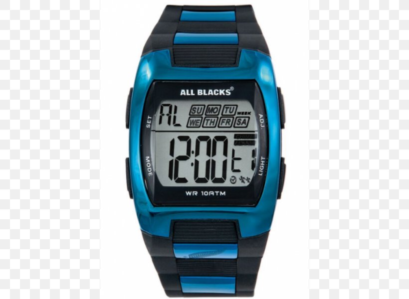 Watch New Zealand National Rugby Union Team Clothing Clock Jewellery, PNG, 500x600px, Watch, Aqua, Blue, Bracelet, Brand Download Free