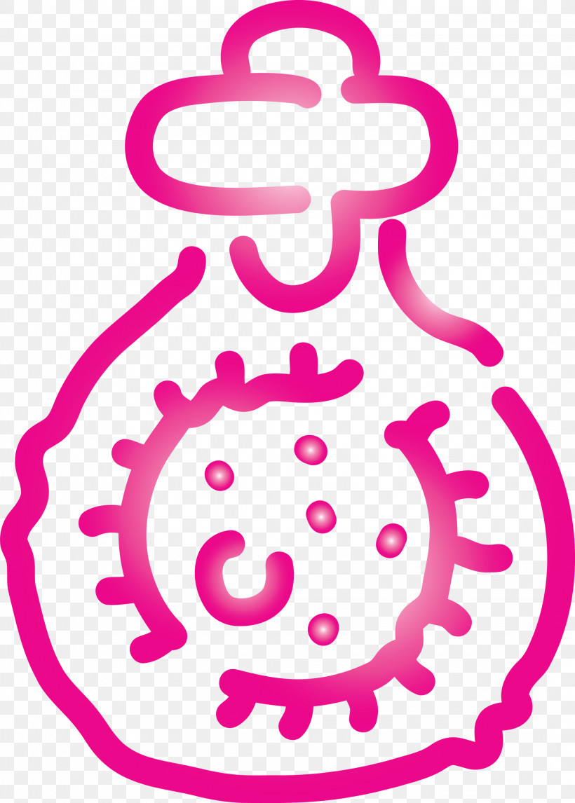 Bacteria Germs Virus, PNG, 2145x3000px, Bacteria, Germs, Magenta, Pink, Sticker Download Free