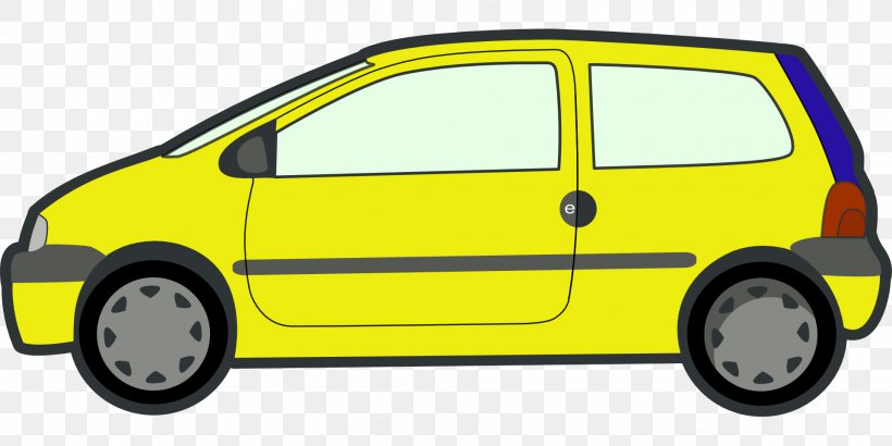 Renault Twingo Car Minivan Clip Art, PNG, 1920x960px, Renault Twingo, Animation, Auto Part, Automotive Design, Automotive Exterior Download Free