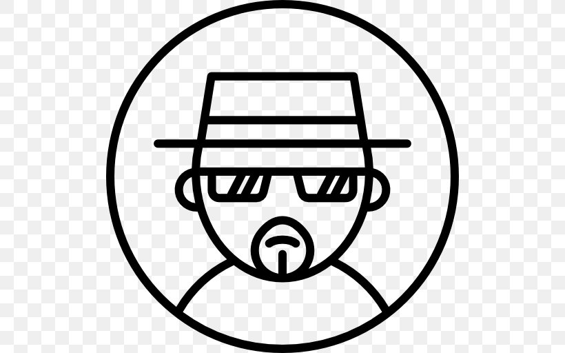 Walter White Symbol, PNG, 512x512px, Walter White, Area, Avatar, Black, Black And White Download Free