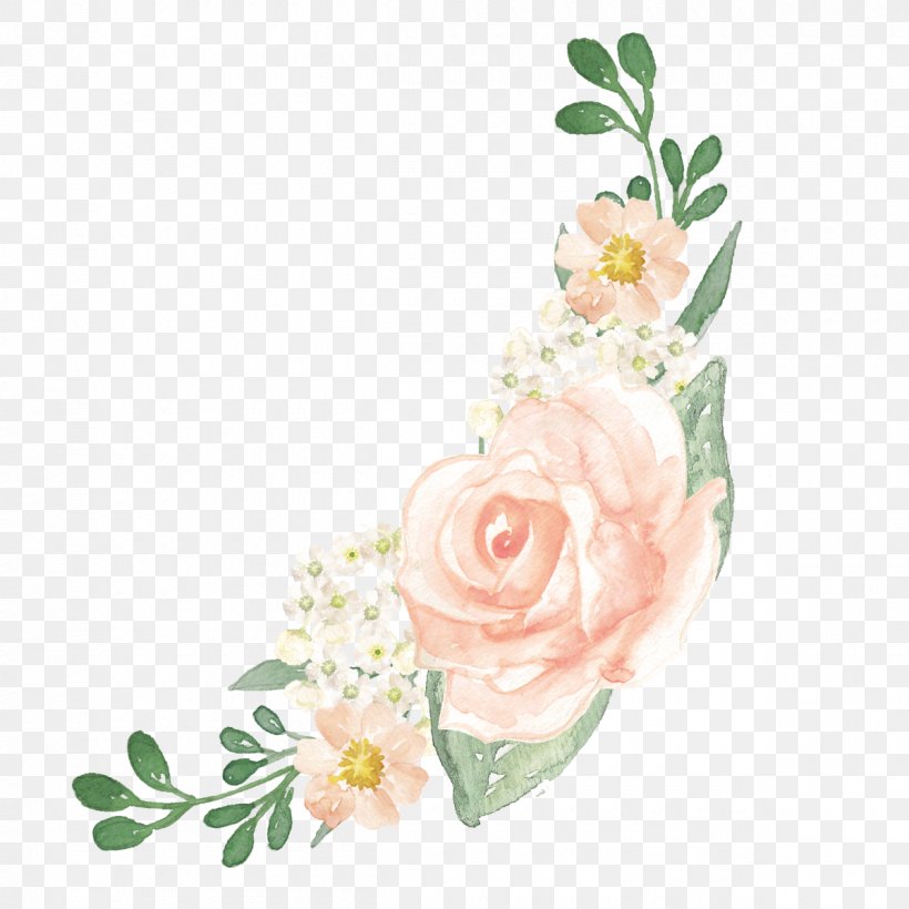 Flower Watercolor Painting Illustration Garden Roses Wedding, PNG, 1200x1200px, Flower, Artificial Flower, Cut Flowers, Flora, Floral Design Download Free