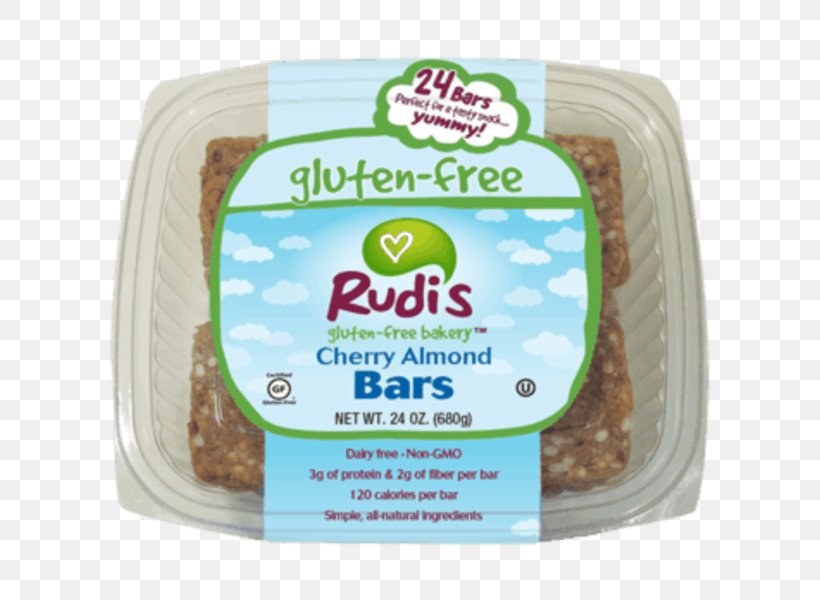 Ingredient Rudi's Organic Bakery Gluten-free Diet, PNG, 600x600px, Ingredient, Almond, Bakery, Bar, Cherry Download Free