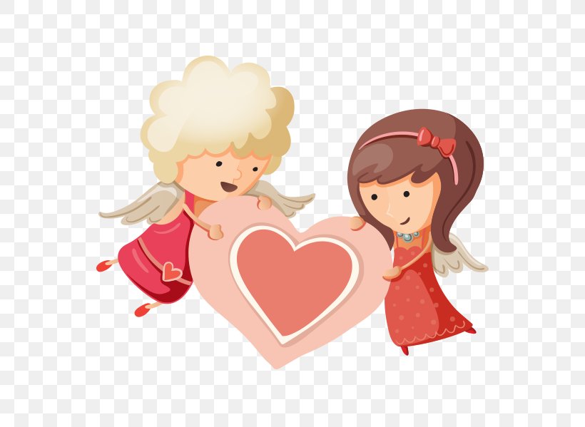 Cupid Heart Valentines Day, PNG, 597x599px, Watercolor, Cartoon, Flower, Frame, Heart Download Free