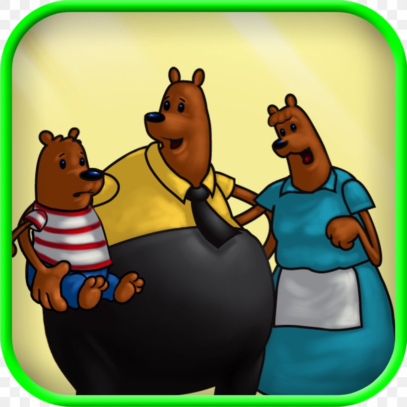 Goldilocks And The Three Bears Child IPod Touch, PNG, 1024x1024px, Bear, App Store, Apple, Carnivoran, Cartoon Download Free