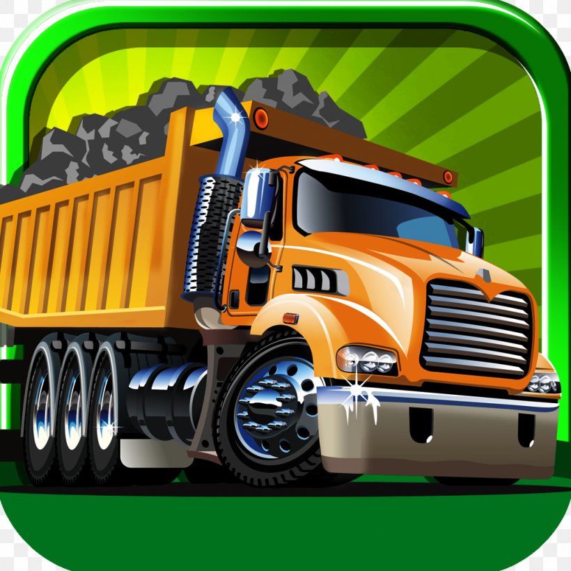 Car Dump Truck Semi-trailer Truck, PNG, 1024x1024px, Car, Automotive Design, Automotive Exterior, Brand, Cartoon Download Free