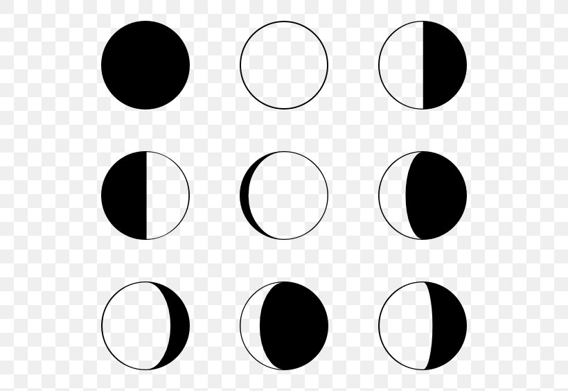 Lunar Phase Full Moon New Moon, PNG, 600x564px, Lunar Phase, Black, Black And White, Diagram, Full Moon Download Free