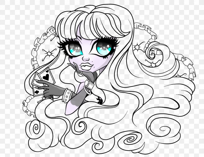 Monster High Scare Mester Twyla Coloring Book Toy, PNG, 1280x990px, Watercolor, Cartoon, Flower, Frame, Heart Download Free