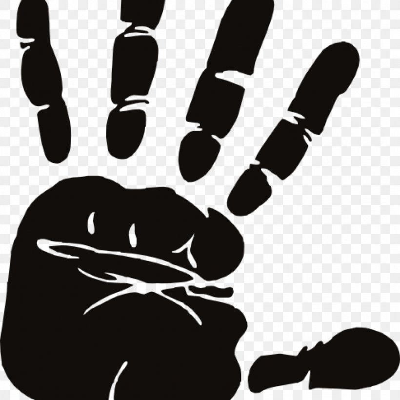 Clip Art Hand Palm Print Image, PNG, 1024x1024px, Hand, Black And White, Coreldraw, Drawing, Finger Download Free