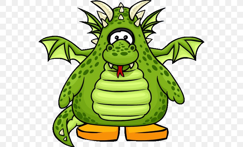 Club Penguin Dragon Costume Clip Art, PNG, 560x497px, Club Penguin, Amphibian, Artwork, Club Penguin Island, Costume Download Free