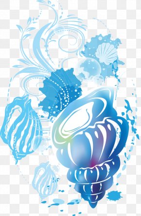 Conch Decorative Pattern - Poster CorelDRAW Illustrator Cdr PNG