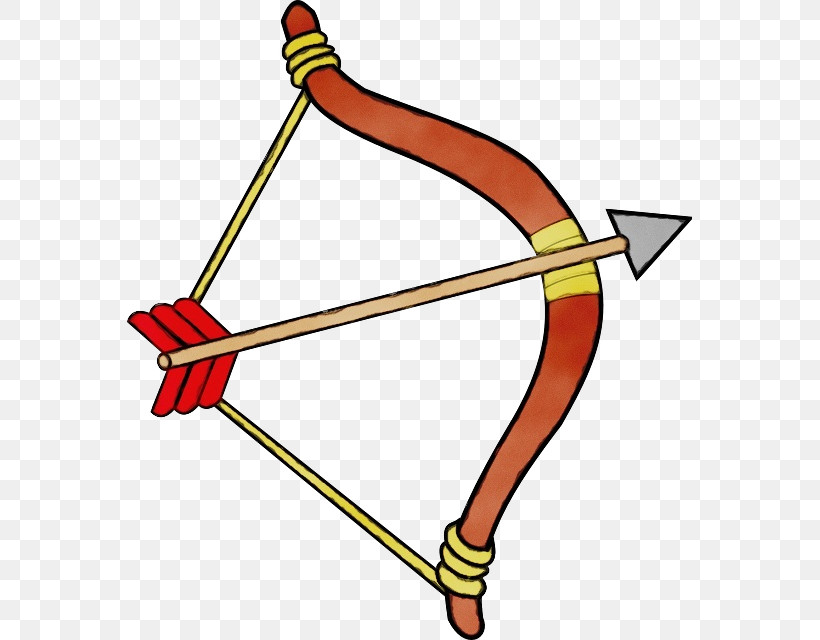 Bow And Arrow, PNG, 565x640px, Watercolor, Archery, Arrow, Bow, Bow And Arrow Download Free