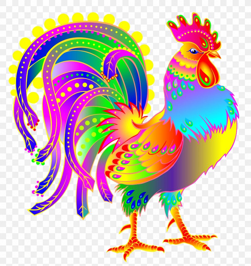Chicken Rooster Chinese Zodiac Illustration, PNG, 945x1000px, Chicken, Art, Beak, Bird, Chinese Zodiac Download Free